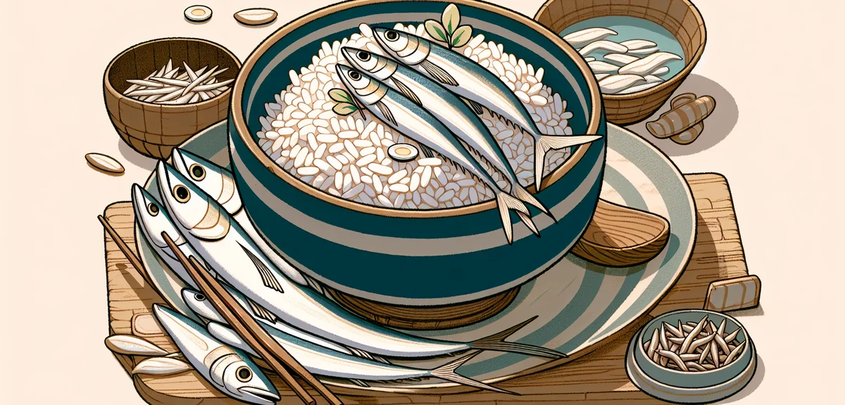 Fresh shirasu (whitebait) rice bowl at Enoshima restaurant, local specialty