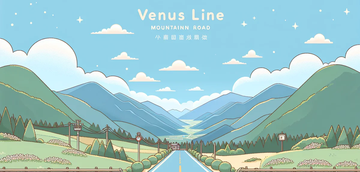 Venus Line mountain road Nagano, scenic drive through green highland meadows with panoramic mountain