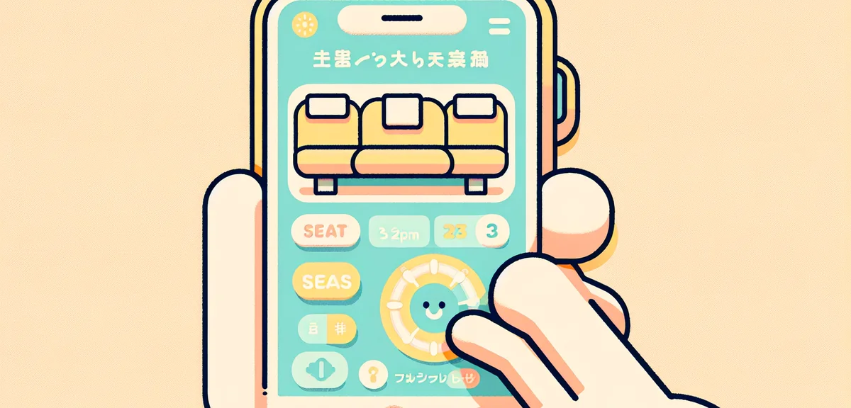 Smartphone screen showing JR East eki-net reservation system with available Shinkansen seats, Japane