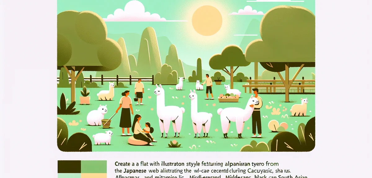 Nasu Animal Kingdom alpacas and capybaras in outdoor enclosure, families watching and feeding animal