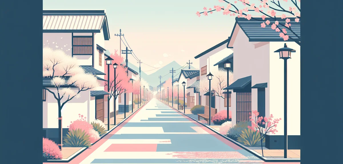 Uchiko historic street with traditional white-walled merchant houses and warehouses, Japanese tradit