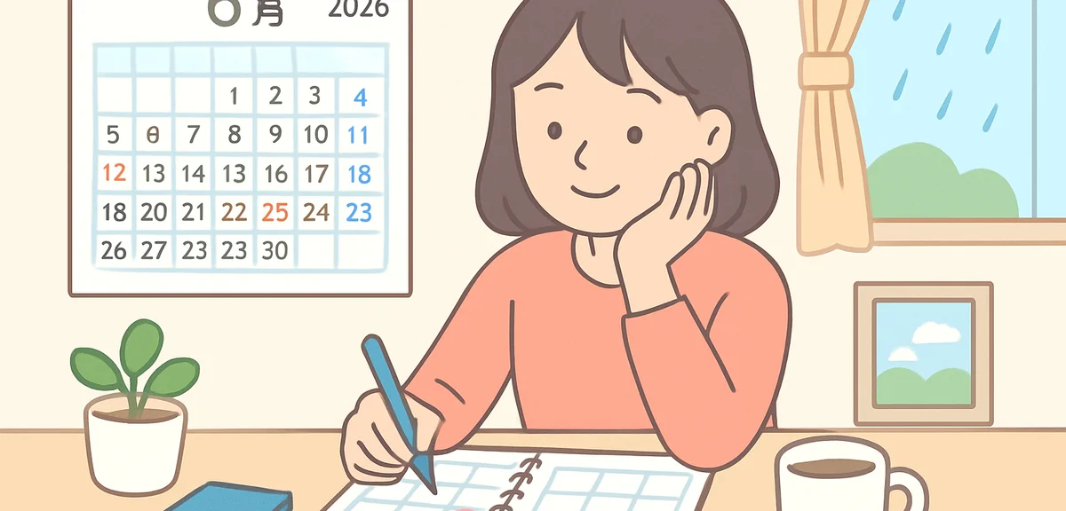 2026年6月の連休カレンダー｜祝日なしでも休みを作る方法