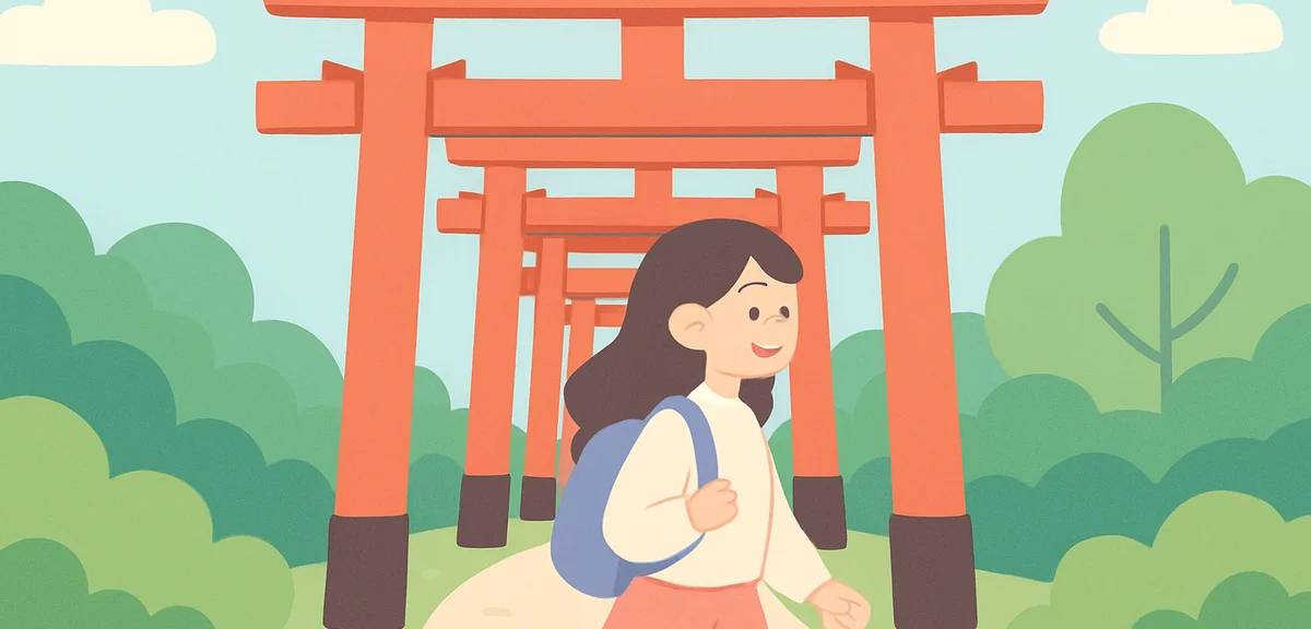 Fushimi Inari shrine torii gates pathway, iconic Kyoto scene